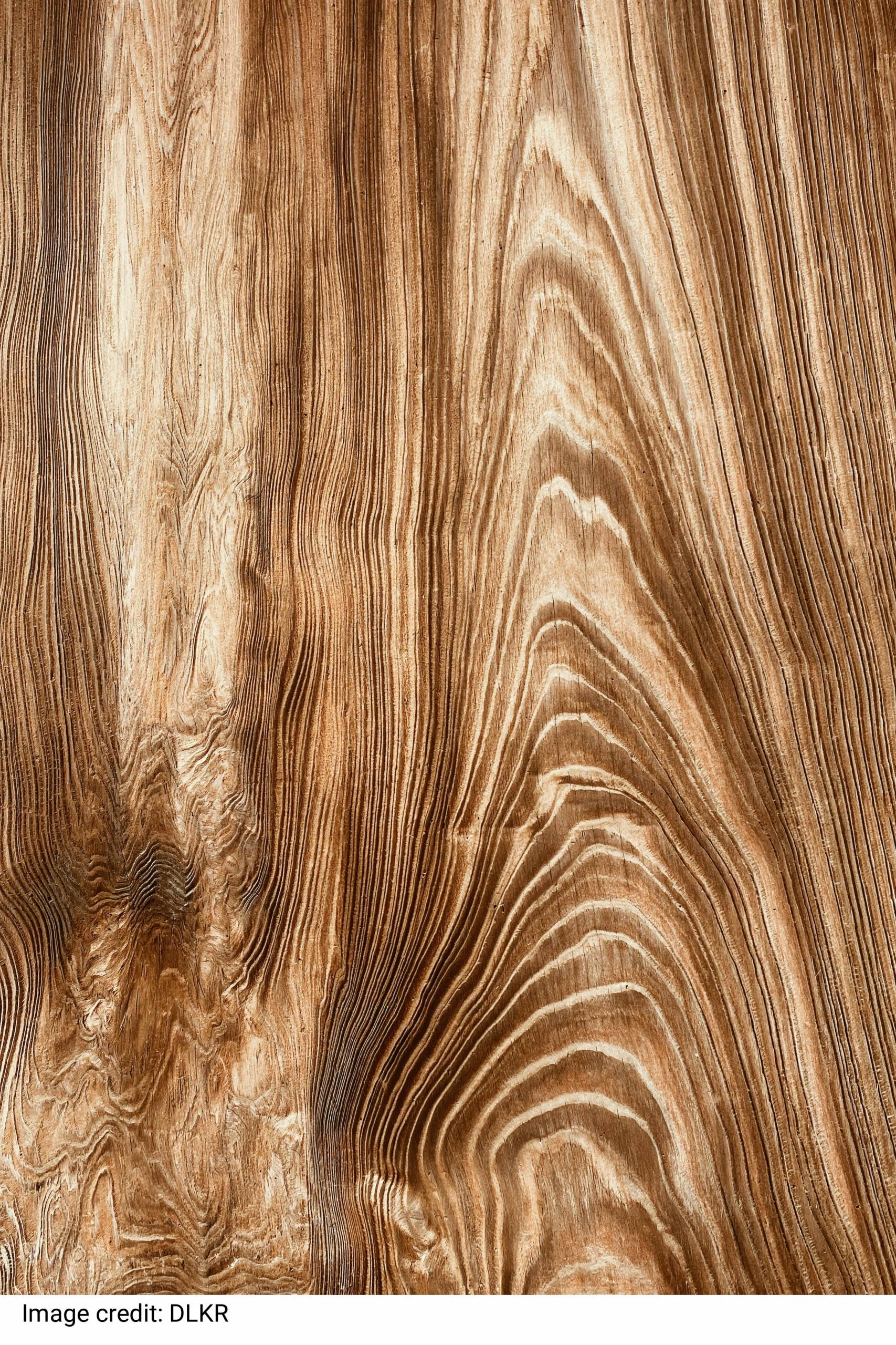 Background with wooden board texture with longitudinal natural pattern on panel of timber structure with even surface of parquet inside by DLKR Background with wooden board texture with longitudinal natural pattern on panel of timber structure with even surface of parquet inside