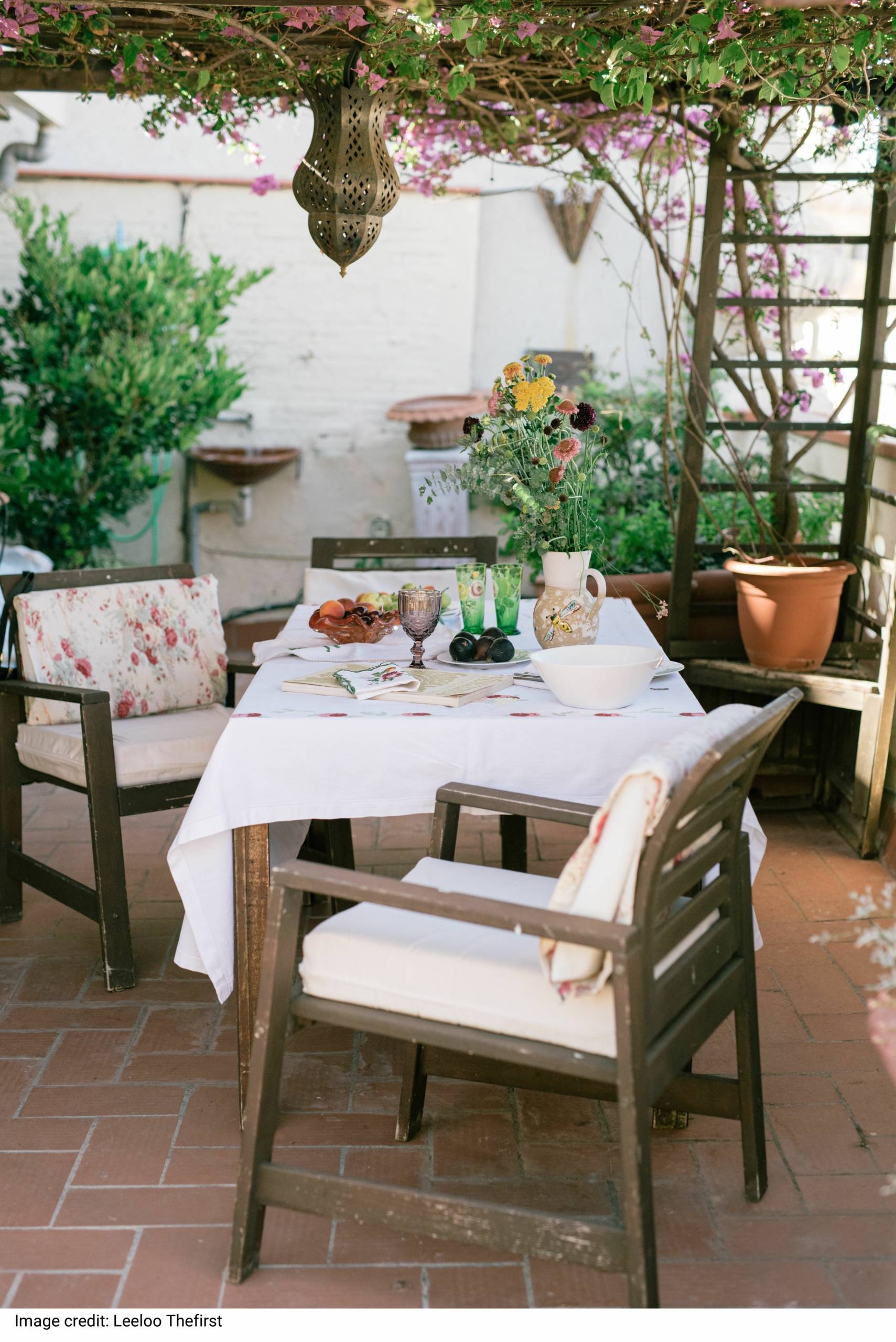 Table Setting in a Patio by Leeloo Thefirst Table Setting in a Patio